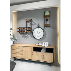 Sideboard GUTMANN FACTORY, beige (natur), B:120cm H:80cm T:43cm, MDF, Sideboards, Kommode, Breite 120 cm