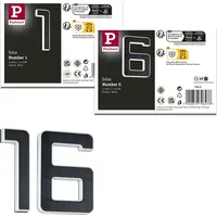 Paulmann Bundle Solar LED Hausnummernleuchte Nummer 16 - Schwarz