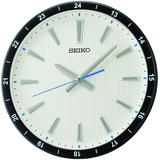 Seiko Clock Wanduhr analog schwarz-weiß QXA802J