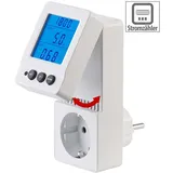 Revolt Digitaler 230-V-Energiekostenmesser mit Aufklapp-XL-Display, 3.680 W
