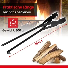 Goldmann Kaminholzzange Metall Ø 0 cm schwarz