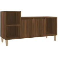Furnicato TV-Schrank Braun Eichen-Optik 100x35x55 cm Holzwerkstoff