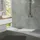 luxebath Duschwanne 90x80 cm Weiß mit Ablaufgarnitur, SMC Duschtasse Brausewanne H:30 mm, Design Brausetasse Anti-Rutsch-Oberfläche in Schieferoptik