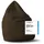 Lumaland Sitzsack Luxury XL Plus 85x65cm | Microvelours Beanbag extra weichem & robustem Stoff | Für Erwachsene & Kinder| Ideal geeignet für Kinderzimmer | Sessel & Stuhl Bean Bag [Braun]