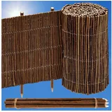urfence Beeteinfassung Weide 300 x 20 cm 7 Stück braun
