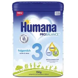 Humana Folgemilch 3 750g ab dem 10. Monat