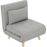 HOMCOM Schlafsessel (Breite 72 cm, Hellgrau)