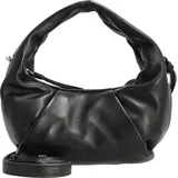 LES VISIONNAIRES Greta Mini Essential Handtasche Leder 23 cm schwarz