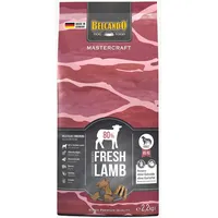 Belcando MASTERCRAFT Hundefutter trocken Fresh Lamb, 2,2kg, Trockenfutter für Hunde mit Lamm, 80% Frischfleisch, getreidefrei, für alle Rassen, Made in Germany