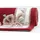 THEKO Bettumrandung THEKO "Ming" Gr. 14, rot, H:14mm, Obermaterial: 100% Polyacryl, Bettumrandungen, Bettvorleger, Läufer-Set, Pastell-Farben, florales Design