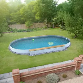 fresh-pool Profi Stahlwandpool Set oval 525 x 320 x 120 cm inkl. Sandfilteranlage