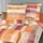 KAEPPEL Watercolors Grafisch Orange 155 x 220 cm + 80 x 80 cm