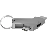 Terratec USB-C auf Micro-USB Adapter 2 m Silber