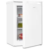 GGV Exquisit Exquisit Gefrierschrank, Tiefkühlschrank, 85 Liter, 4-Sterne-Gefrieren, klein, kompakt, 2 Gefrierschubladen, 1 Gefrierfach, GS81-050C weiss