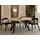 WFL GROUP Runder Esstisch 80 x 77 x 80 cm braun