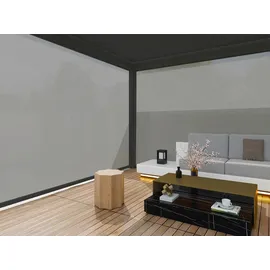 Weide Sonnenrollo für Weide Pergola Anthrazit