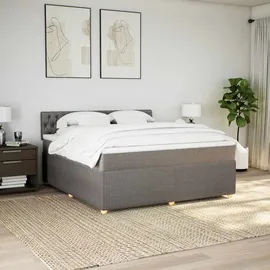 vidaXL Boxspringbett 180 x 200 cm Taupe