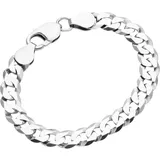 Lady Smart Jewel Armband Panzerkette diamantiert, massiv, Silber 925 21 cm Damen