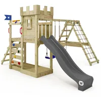 Wickey Spielturm GateFlyer mit Kletteranbau, kohlengrau NO SIZE