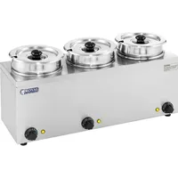 Royal Catering Bain Marie Rund Speisenwärmer Wasserbad Suppenstation Warmhalter