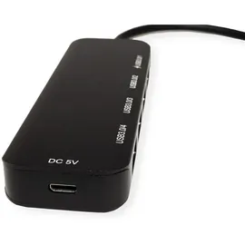 Value USB 3.2 Gen 1 Hub, 4fach, Typ C Anschlusskabel