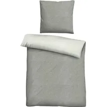 biberna Hermal sturmgrau 155 x 200 cm + 80 x 80 cm