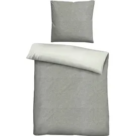 biberna Hermal sturmgrau 155 x 200 cm + 80 x 80 cm