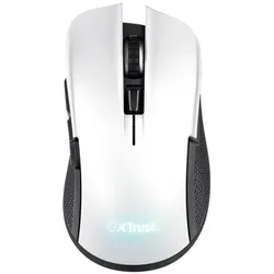 Trust Gaming GXT923W Ybar Wireless Gaming Maus Kabellose Gaming-Maus mit RGB-Beleuchtung und 50 Stunden Akkubetriebsdauer, weiß