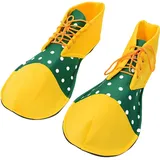 Aymzbd Clown-Schuhe, Party, Kostüm, Karneval, Set, Kostüm, lustige Erwachsene, Regenbogen-Schuhe, B