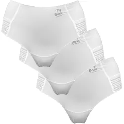 My Basic Hipster »Free cut hipster«, (3er Pack), mit floralen Spitzeneinsätzen My Basic White L