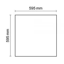 ISOLED LED Panel Business Line 600 1 eckig weiß RAL 9016