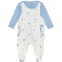 FIXONI Kinder Langarmbody "Body LS w.Velour Romper" in Blau | Gr.: 56