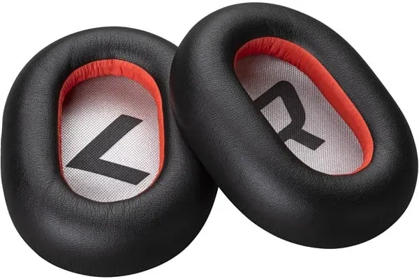 Poly Voyager 8200 Black Leatherette Ear Cushions (2 Pieces) (85Q42AA)
