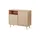 Finori Kommode Bali 101,5 x 87 x 40 cm Sonoma Eiche / Rafia Geflecht
