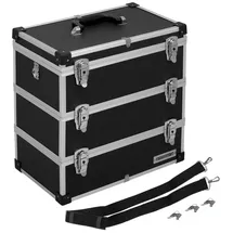 anndora Etagenkoffer 3 Ebenen 32 Liter schwarz