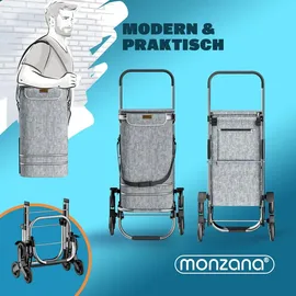 monzana 3in1 Einkaufstrolley grau 0,44 m