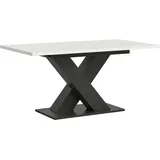 INOSIGN Esstisch »Motus, ausziehbar 150 -190 cm, inklusive 40 cm Einlegeplatte«, X-Gestell mit Bodenplatte, Tisch, Küchentisch, Esszimmer, Küche, grau