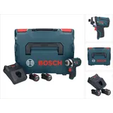 Bosch GDR 12V-105 Professional Akku Drehschlagschrauber 12 V 105 Nm 1/4" + 2x Akku 3,0 Ah + Ladegerät + L-Boxx