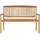 vidaXL Gartenbank 128,5 x 60 x 91 cm Braun