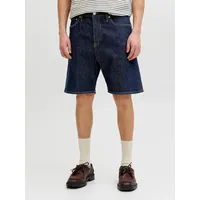 JACK & JONES "JJITONY JJORIGINAL SHORTS AM 460 SN", Herren, Gr. S, N-Gr, blau rinsed, Denim/Jeans, Obermaterial: 98% Baumwolle, 2% Elasthan, unifarben, relaxed fit kniefrei, Jeans Jeansshorts, Baumwollmischung, relaxed fit