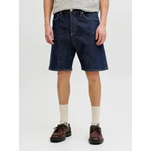 JACK & JONES "JJITONY JJORIGINAL SHORTS AM 460 SN", Herren, Gr. S, N-Gr, blau rinsed, Denim/Jeans, Obermaterial: 98% Baumwolle, 2% Elasthan, unifarben, relaxed fit kniefrei, Jeans Jeansshorts, Baumwollmischung, relaxed fit