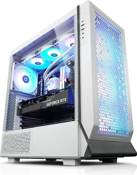 Thermaltake Tt Neired Snow Gamer-PC    R7 32 N W11H  PC-000041-DE (AMD Ryzen 7 7700X, 32 GB, 2000 GB, SSD, GeForce RTX 4080), PC, Weiss