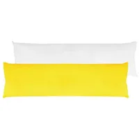 BestLivings Seitenschläfer Kissenhülle 40 x 140 cm Inklusive Füllkissen Gelb