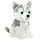 HEUNEC Medi Mi Husky 18 cm Grau/Weiß