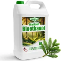 Bioethanol 96,6% 5L |Alkohol Waldduft 96,6% 5L | Bioethanol für Kamin, Tischkamin, Bioethanol Kamin | Bioethanol Waldduft | Saubere Verbrennung, o...