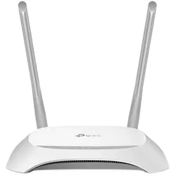 TP-Link TL-WR840N N300 WLAN Router 300Mbit/s 2,4GHz, 4x 10/100Mbit/s LAN Ports, IPv6, WPS, weiß