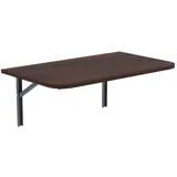 AKKE Klapptisch, Wandklapptisch mit abgerundete Ecken für Küche Kinderzimmer klappbar 65 cm x 65 cm