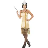 Smiffys Goldenes 20er Jahre Charleston Kleid (L)