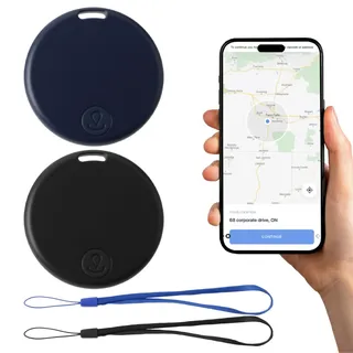 2 Stück Schlüsselfinder Bluetooth 5.2 GPS Tracker, Schlüsselfinder für Android & iOS, Kompatibel mit iSearching App, Schlüsselanhänger GPS Tracker für Schlüssel, Geldbörse, Tasche, Haustiere, Koffer