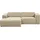 Home Affaire Ecksofa HOME AFFAIRE "Noord mit Kedernaht, Breite 234 cm, L-Form", beige (creme), B:234cm H:71cm T:161cm, 100% PES, Sofas, Ecksofa, Cord, Struktur, Webstoff, mit Wellenunterfederung, Massivholzrahmen